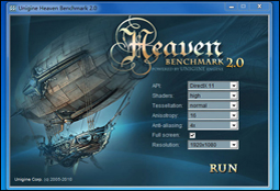 Heaven benchmark 2.0ԱȲ